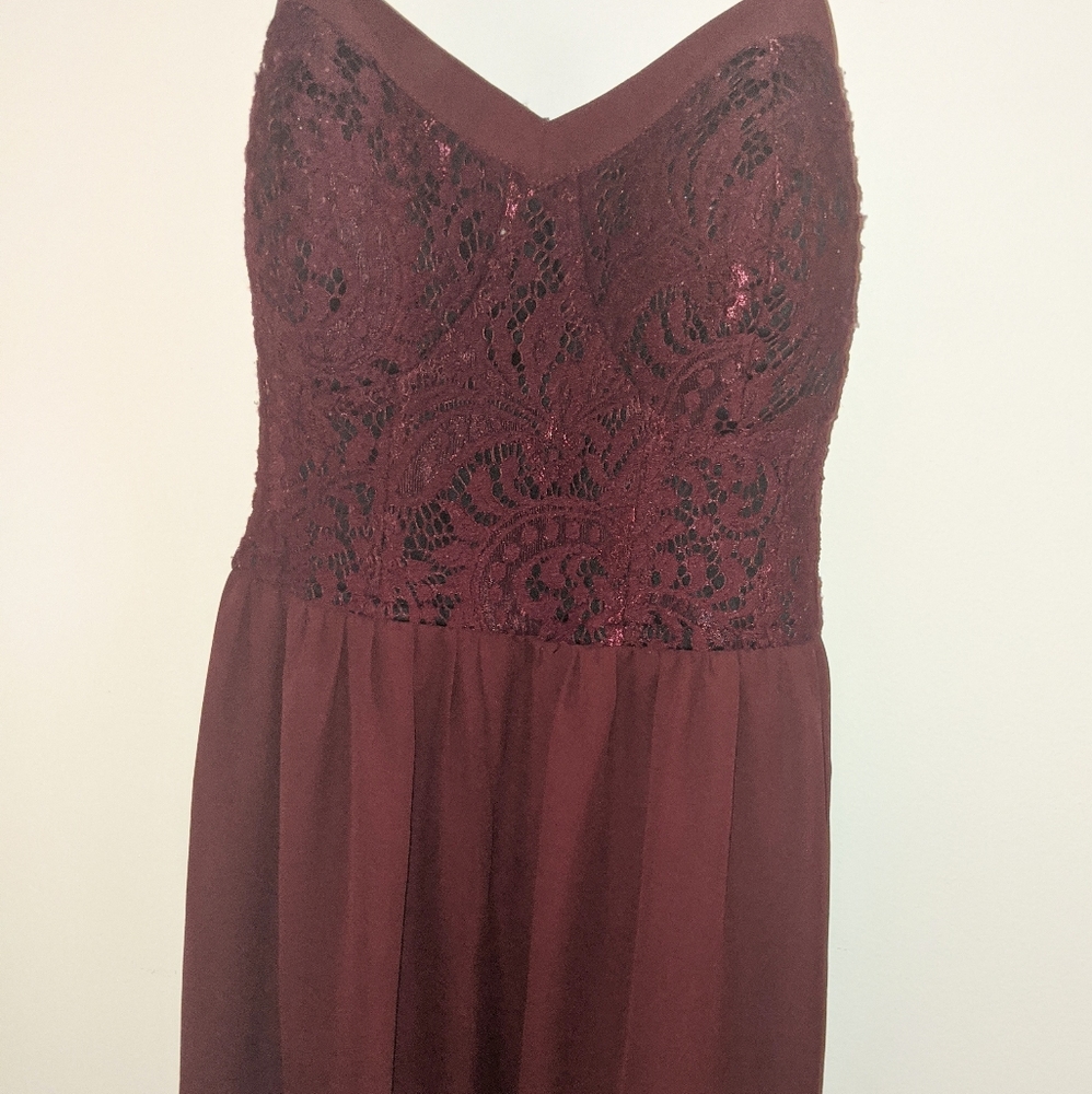 Women's M Target Maroon Red Party Cami Dress, Lace